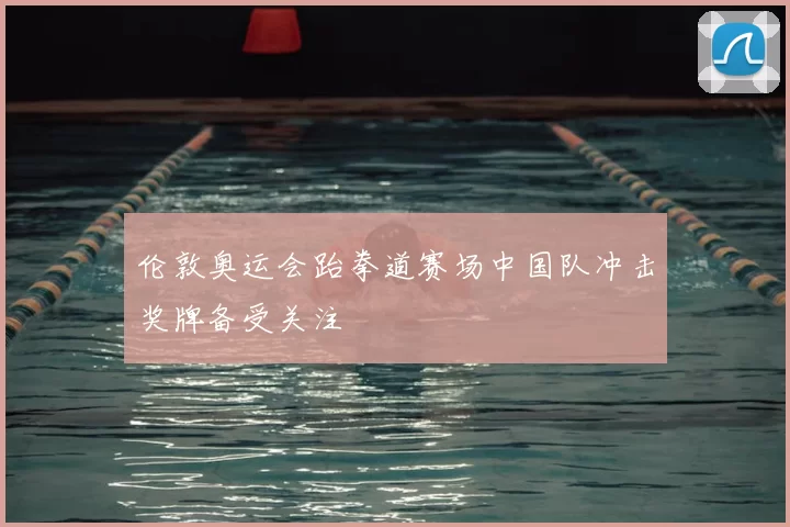 伦敦奥运会跆拳道赛场中国队冲击奖牌备受关注